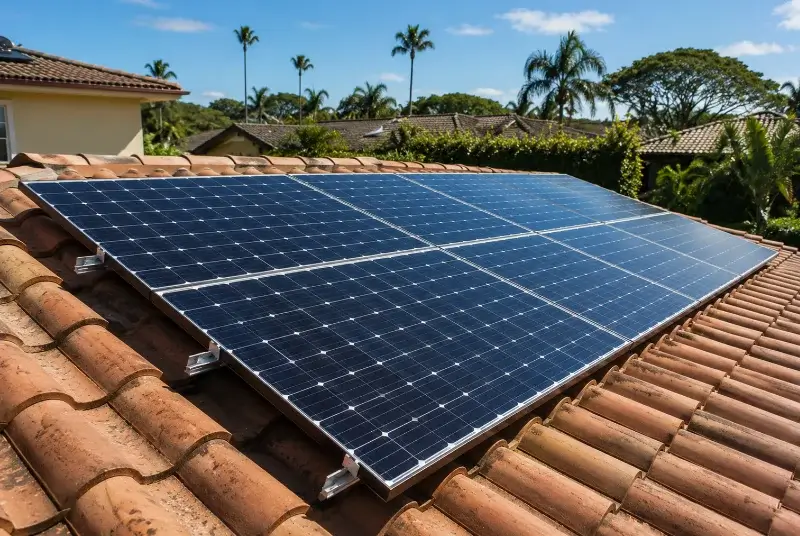 Installation de panneaux solaires à Saint-Gonnery